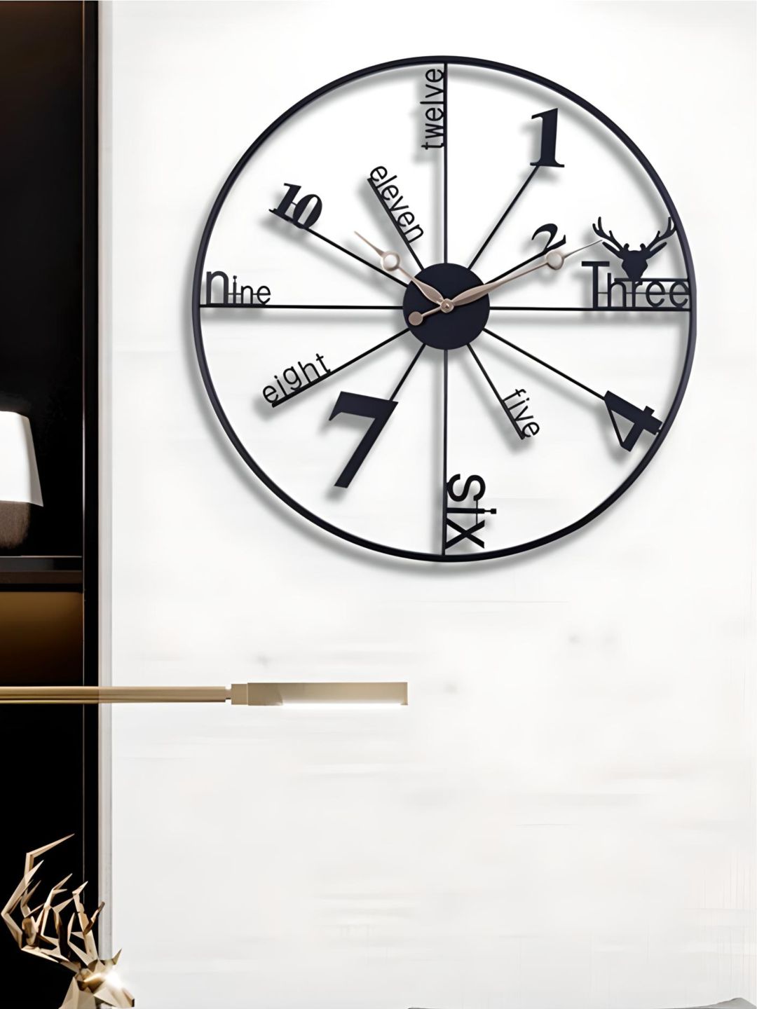 Abstract shaped wall clock