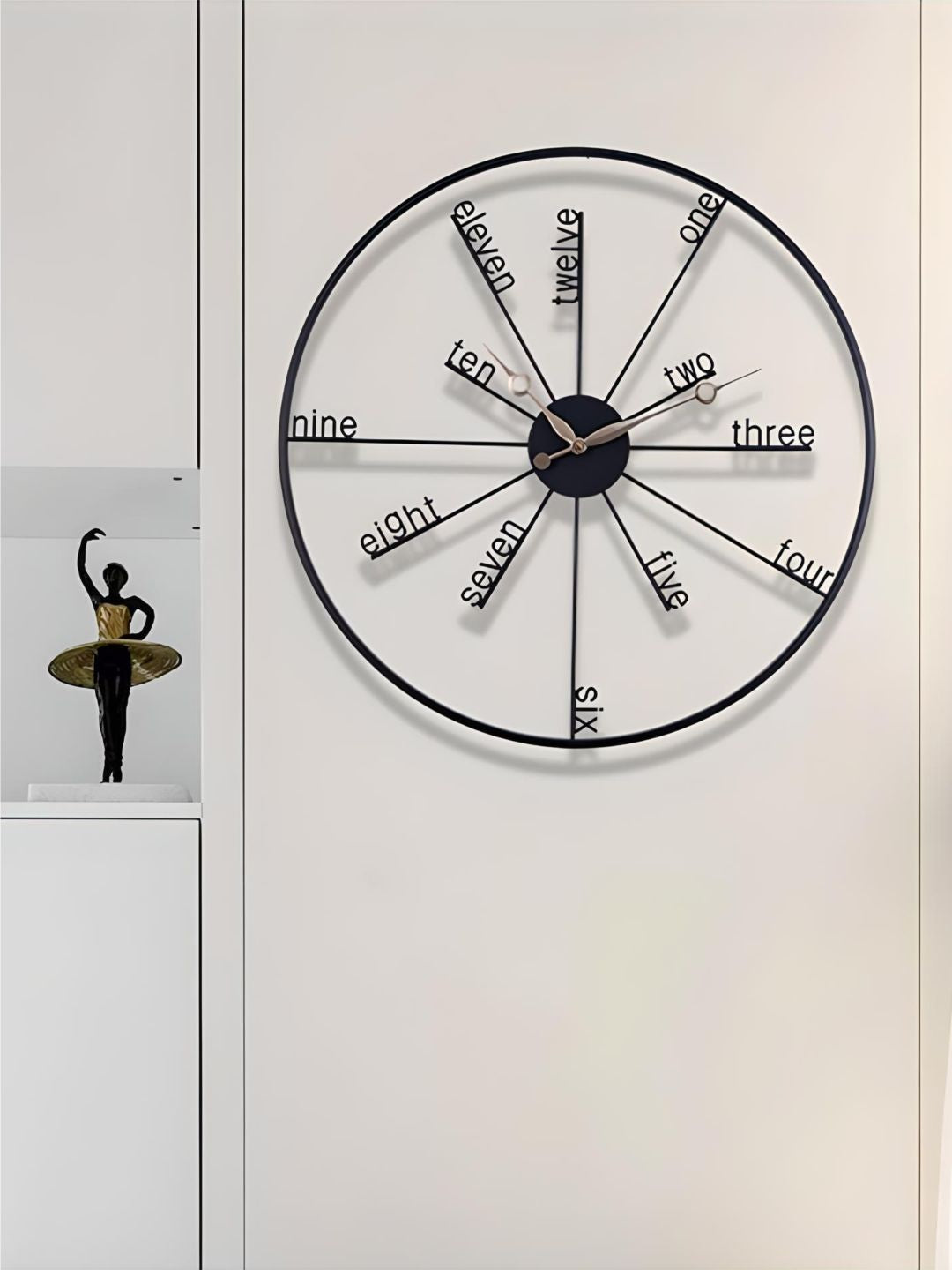 Abstract shaped wall clock