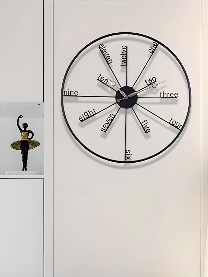 Abstract shaped wall clock