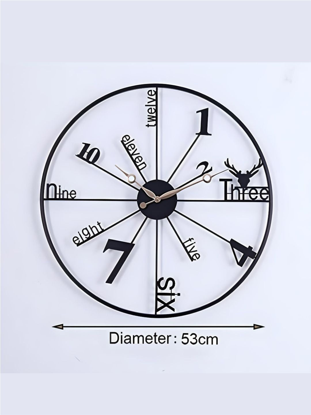 Abstract shaped wall clock