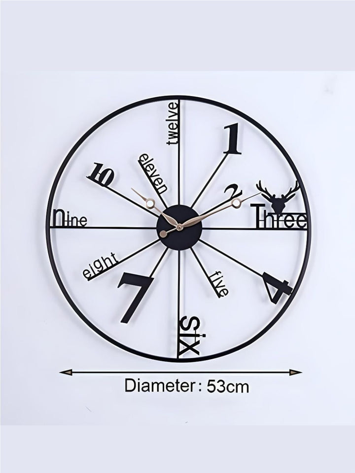 Abstract shaped wall clock