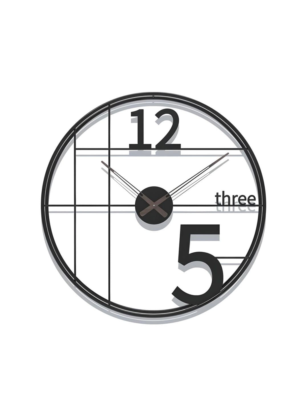 Abstract shaped wall clock