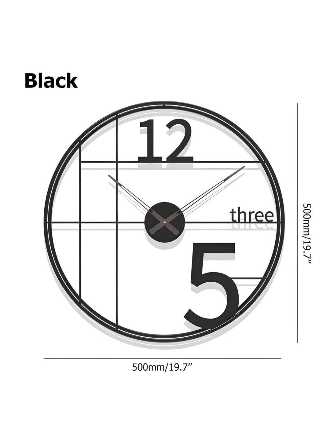 Abstract shaped wall clock