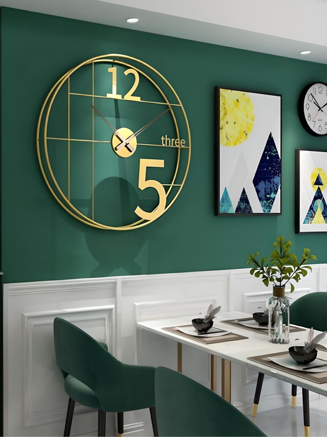 Abstract shaped wall clock