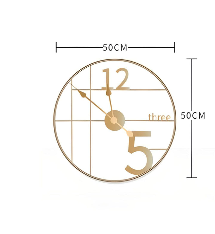 Abstract shaped wall clock