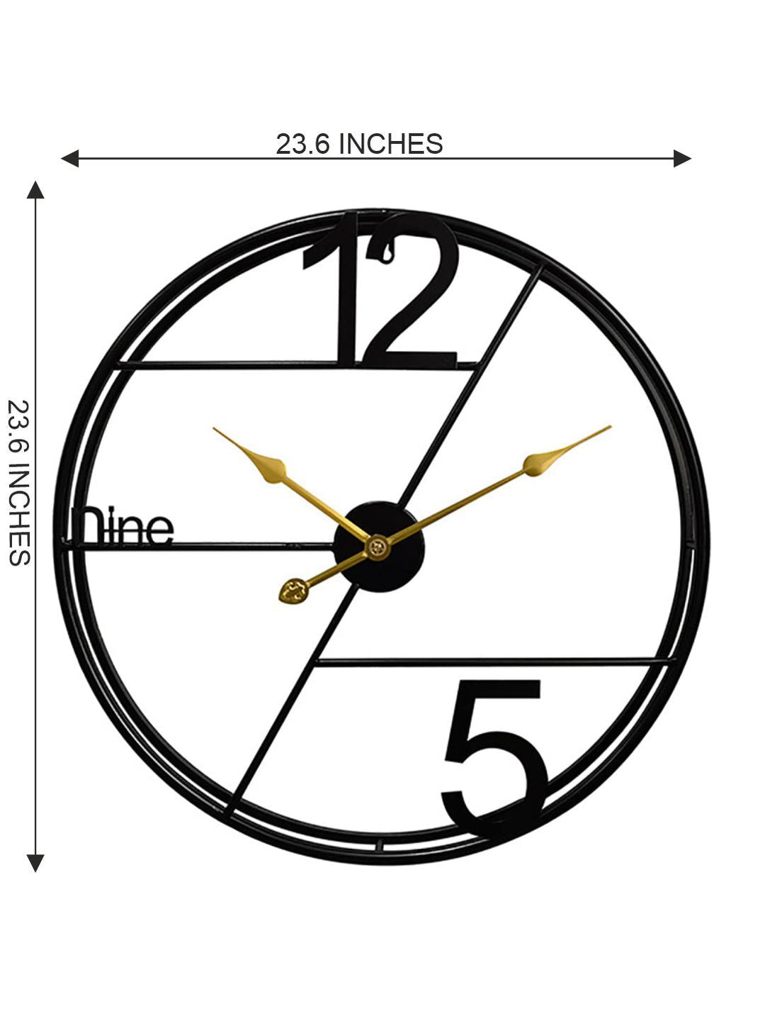 Abstract shaped wall clock