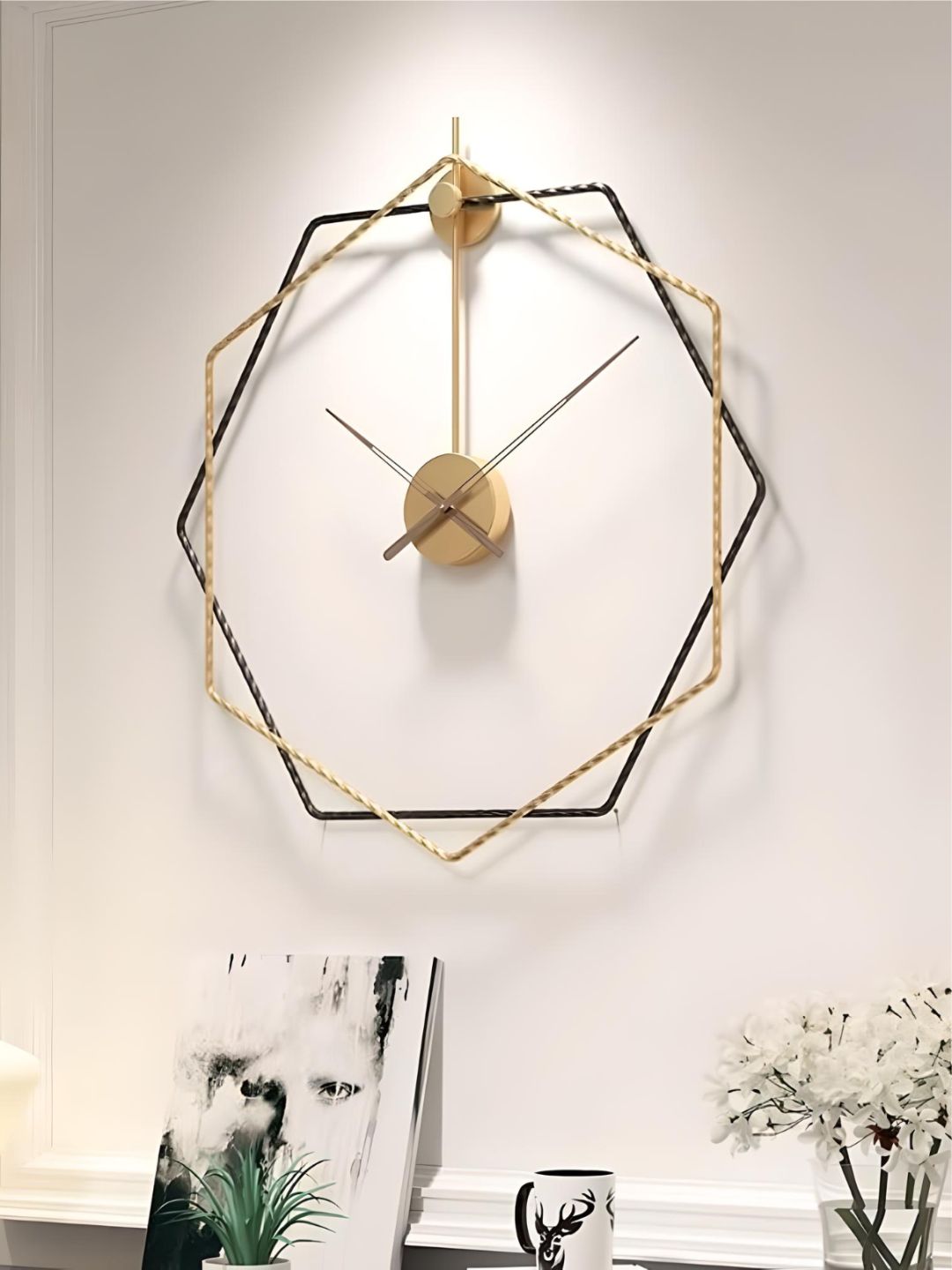 Abstract shaped wall clock