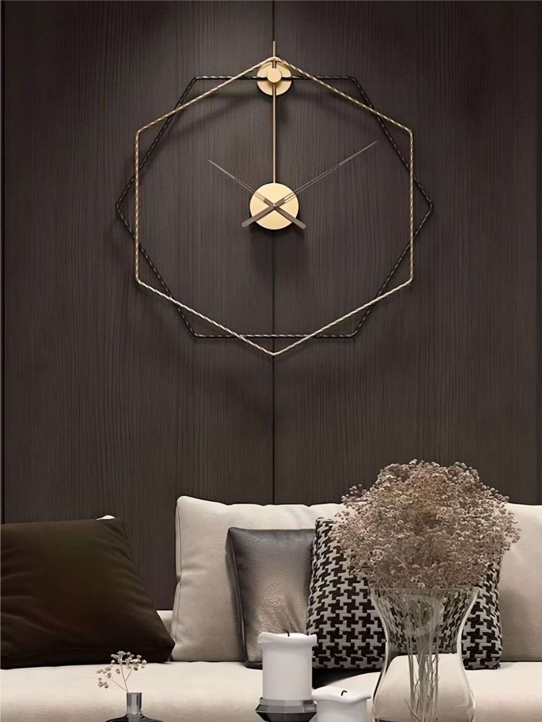 Abstract shaped wall clock