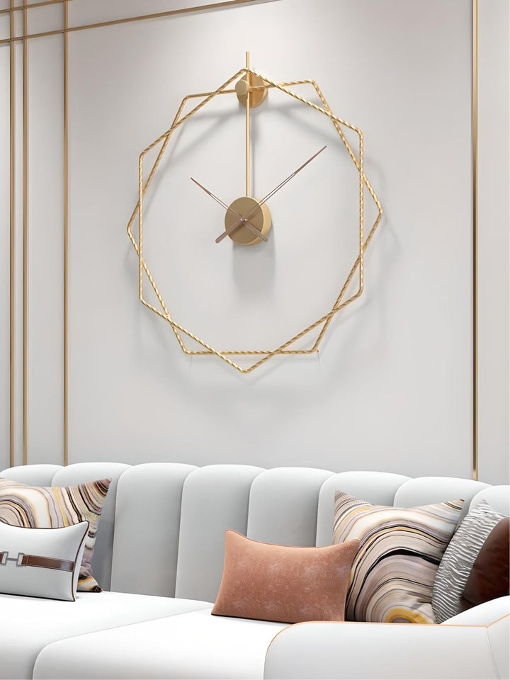 Abstract shaped wall clock