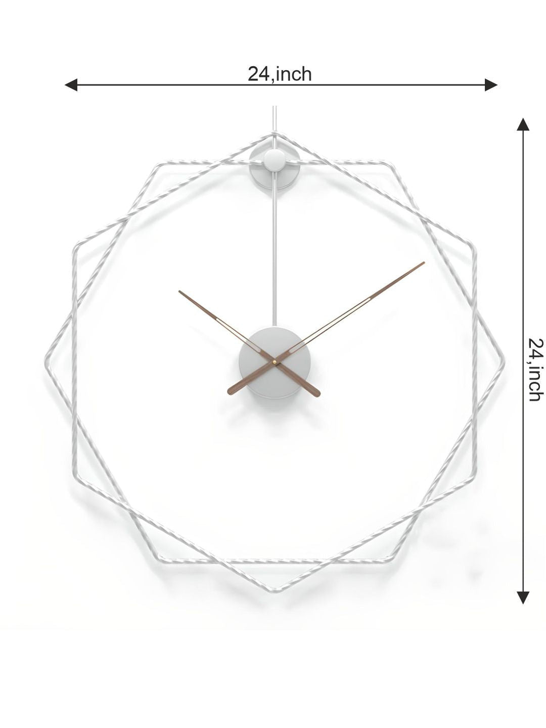 Abstract shaped wall clock