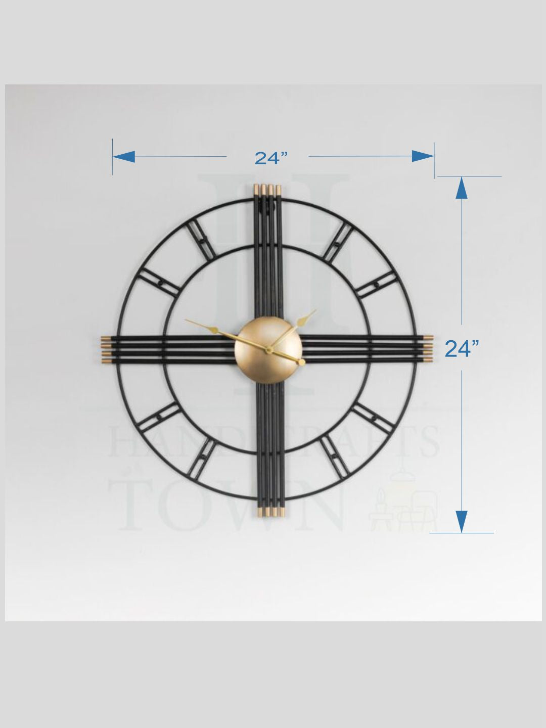 Abstract shaped wall clock
