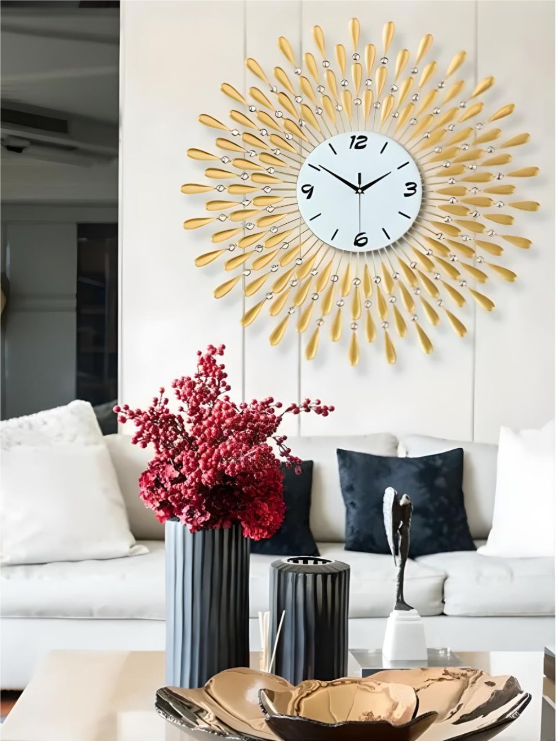 Abstract shaped wall clock