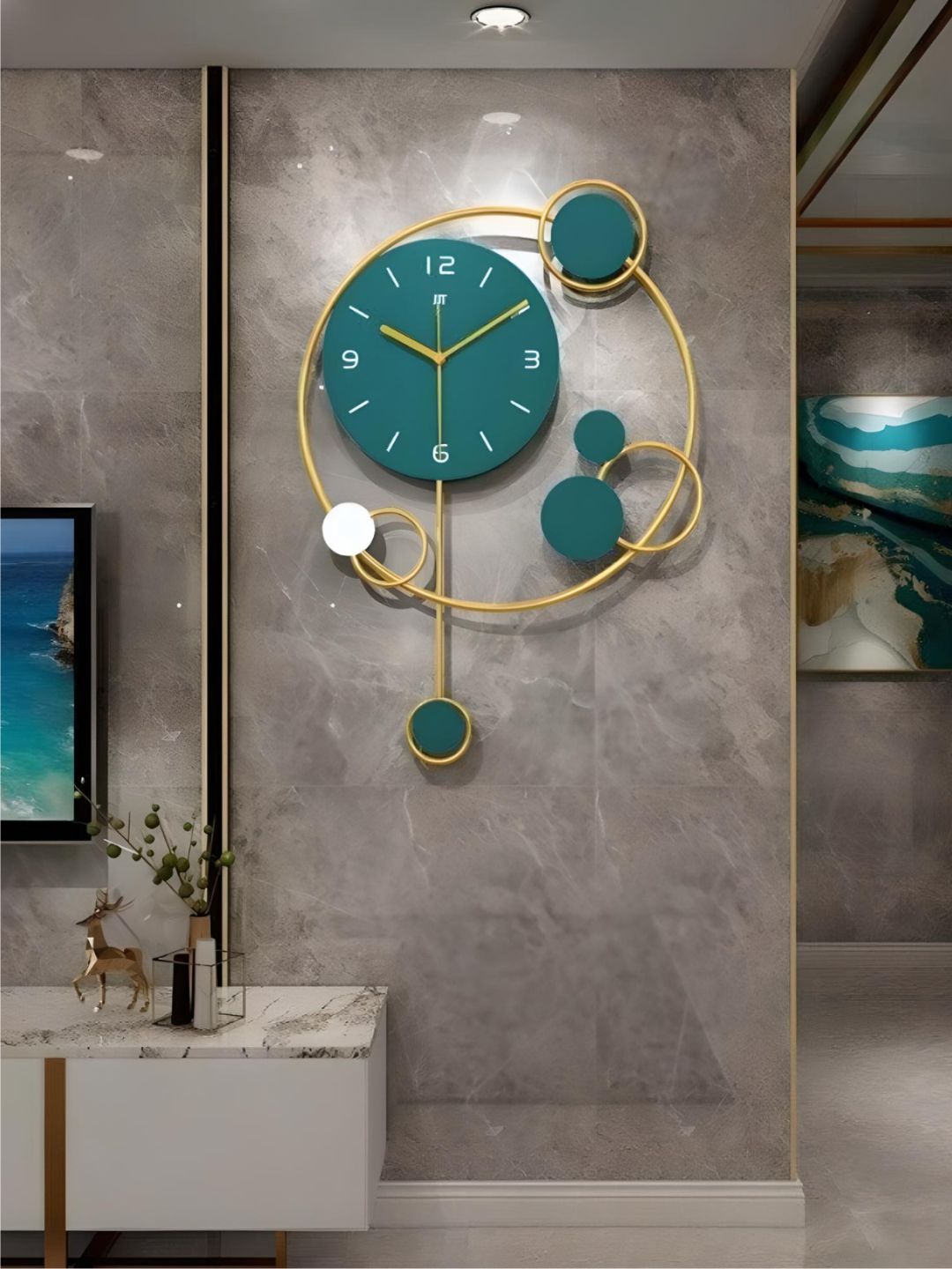 Abstract shaped wall clock