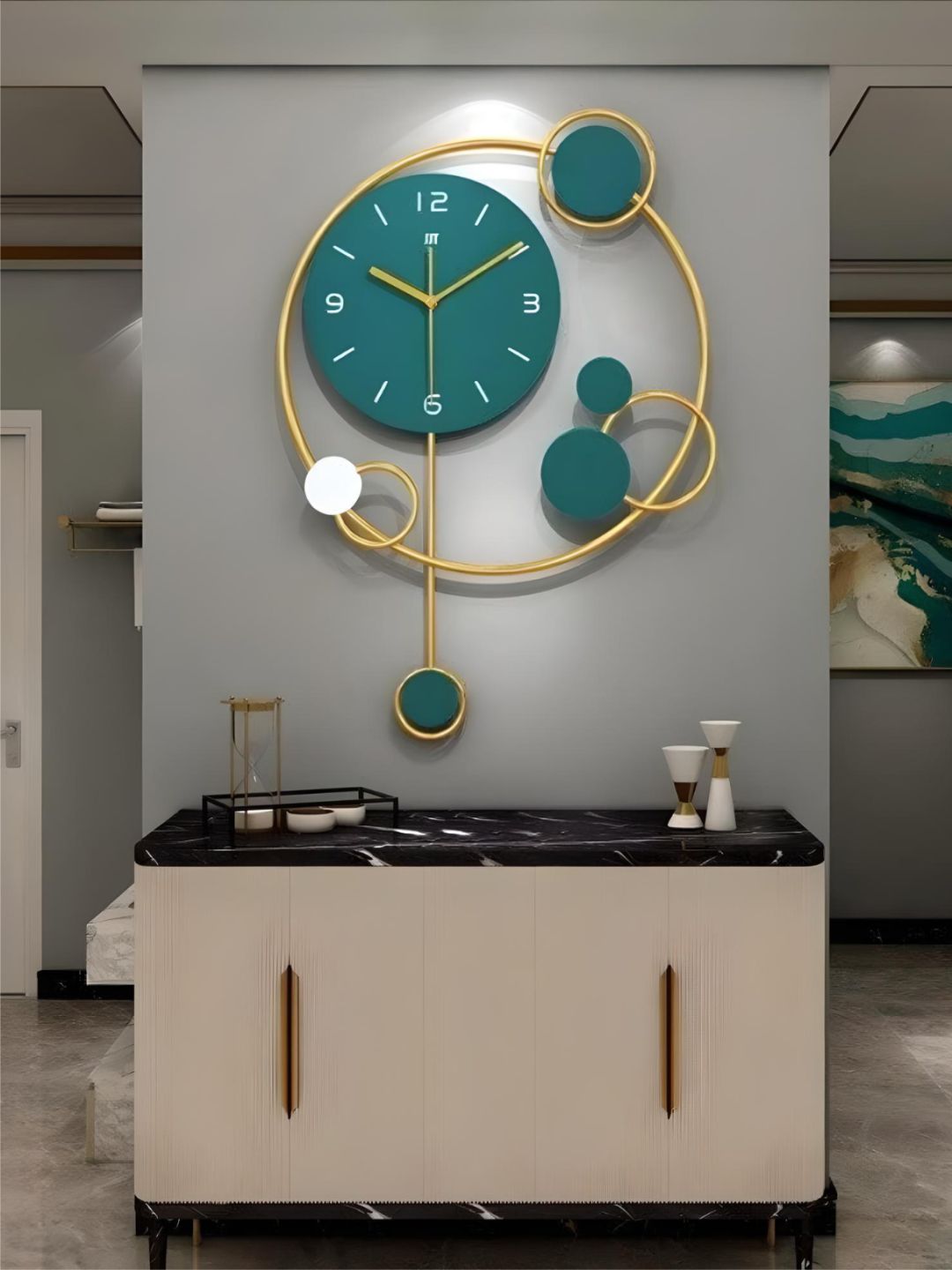 Abstract shaped wall clock