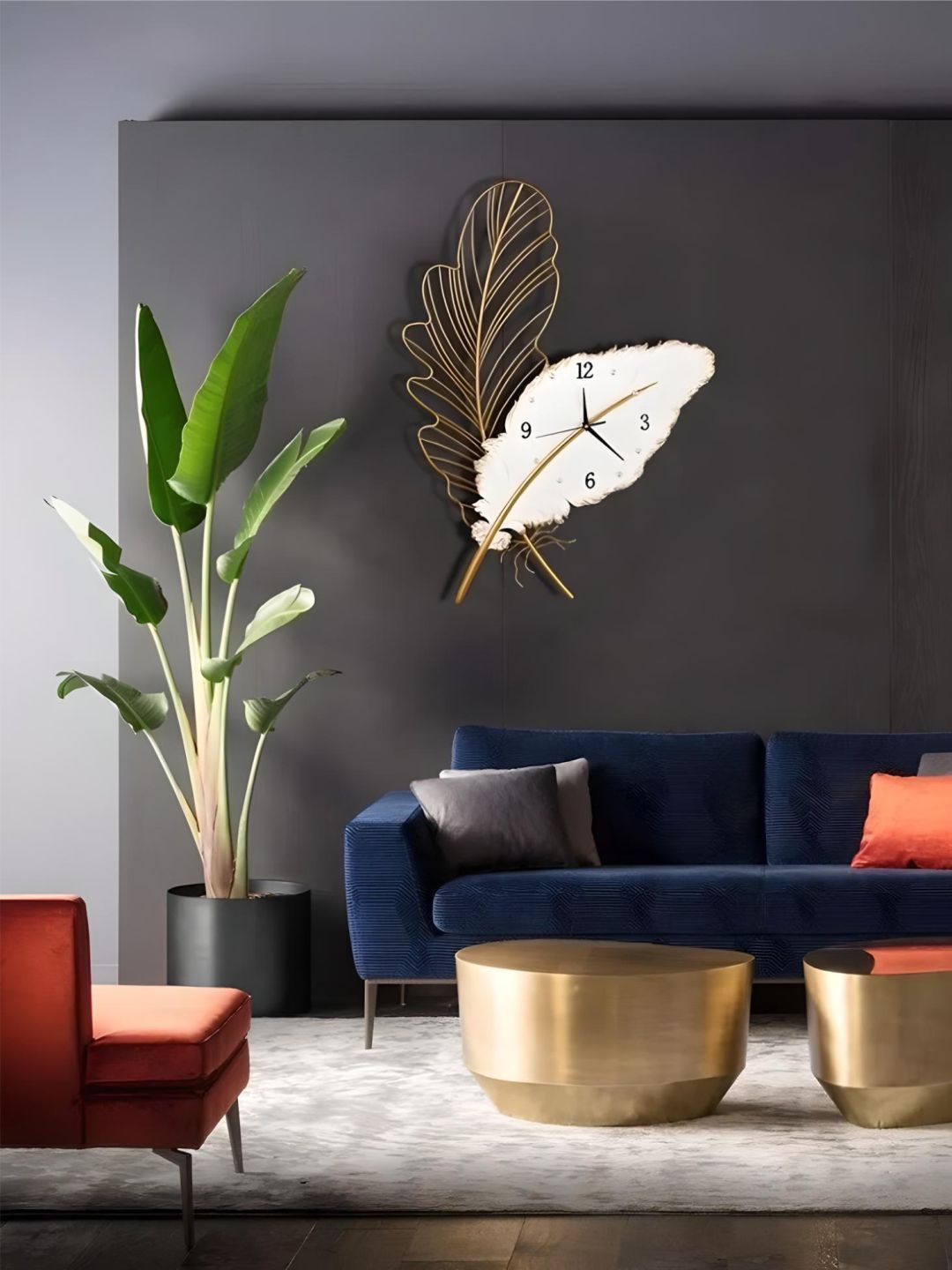 Abstract shaped wall clock