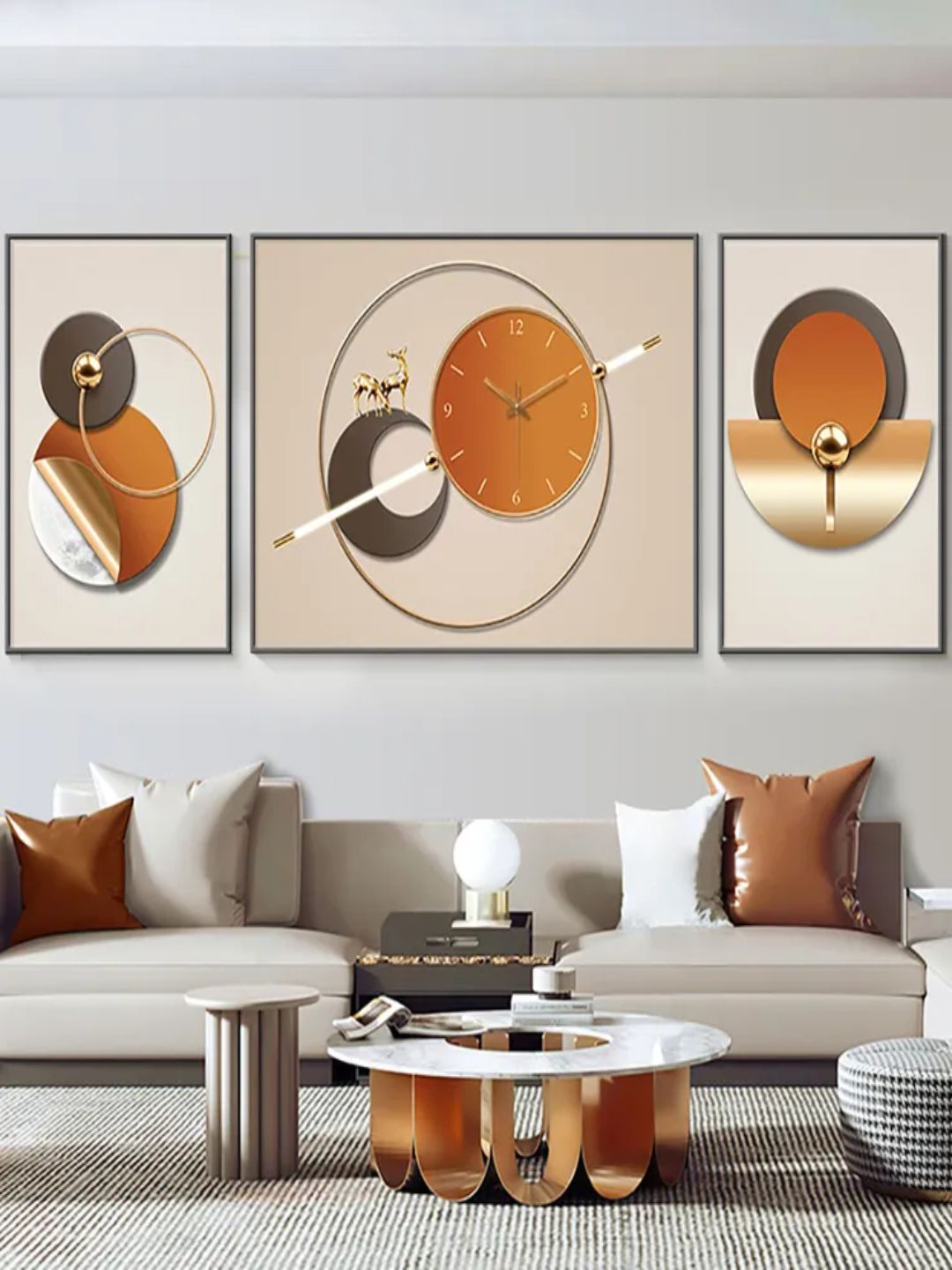 Abstract shaped wall clock