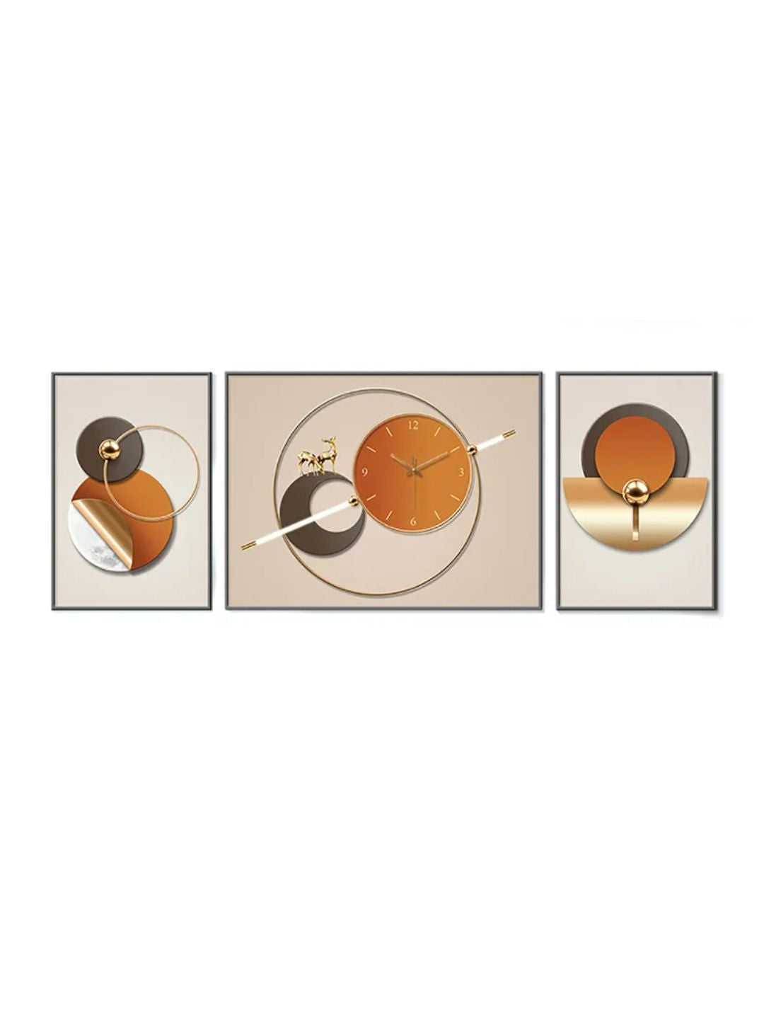 Abstract shaped wall clock