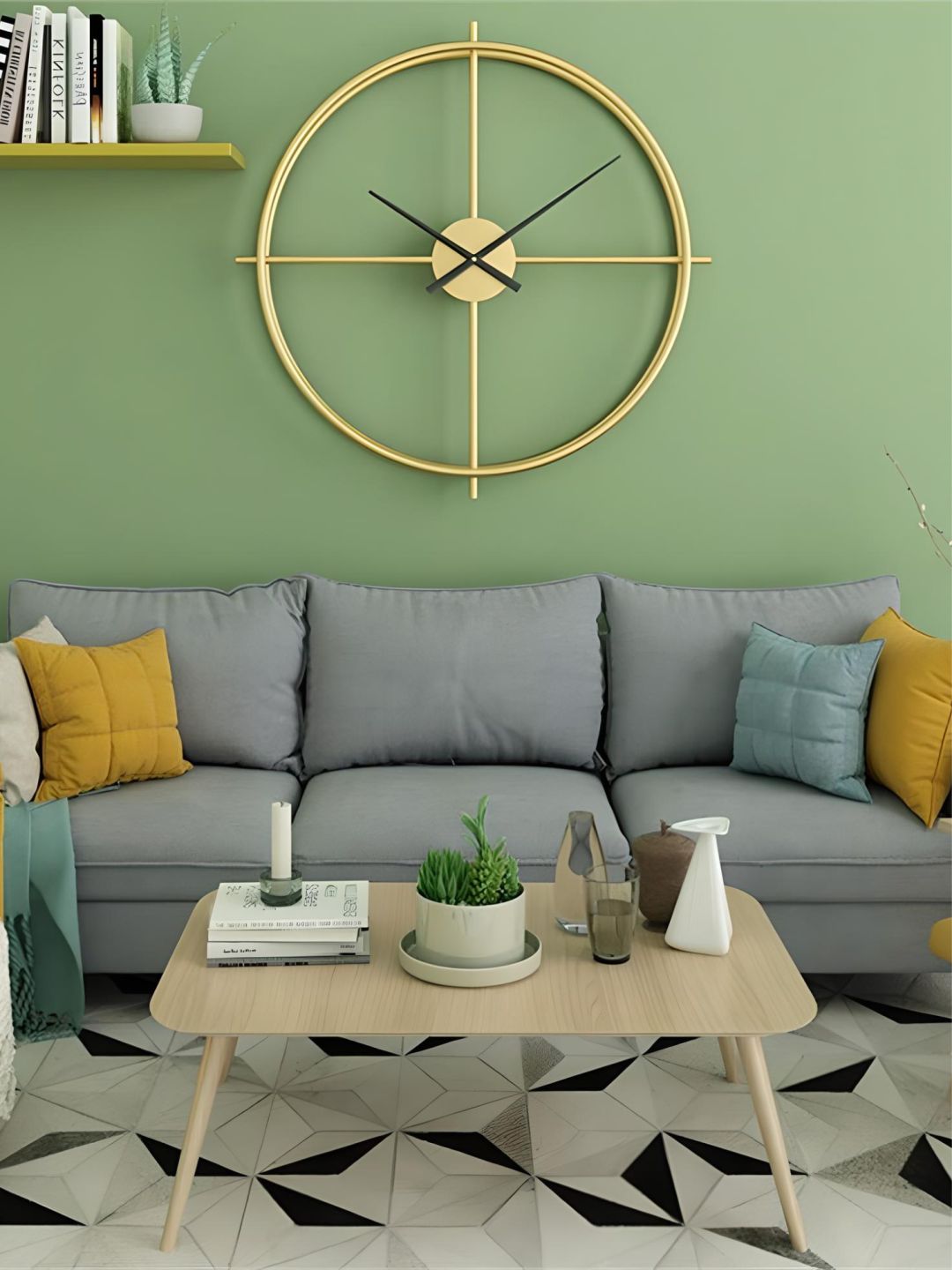 Abstract shaped wall clock