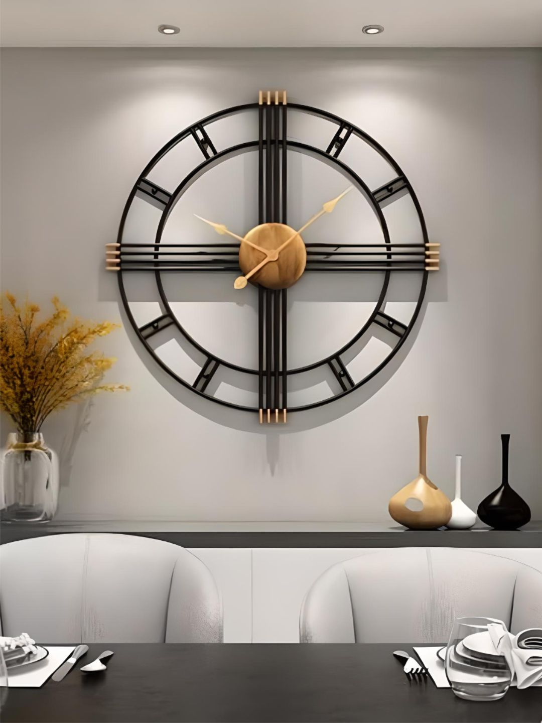 Abstract shaped wall clock