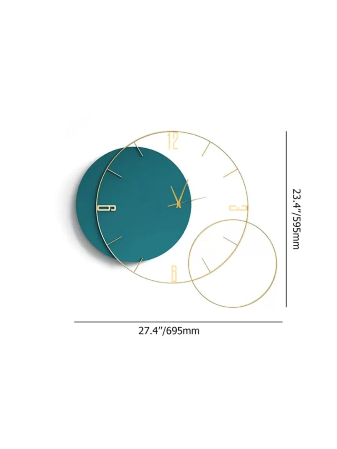 Abstract shaped wall clock