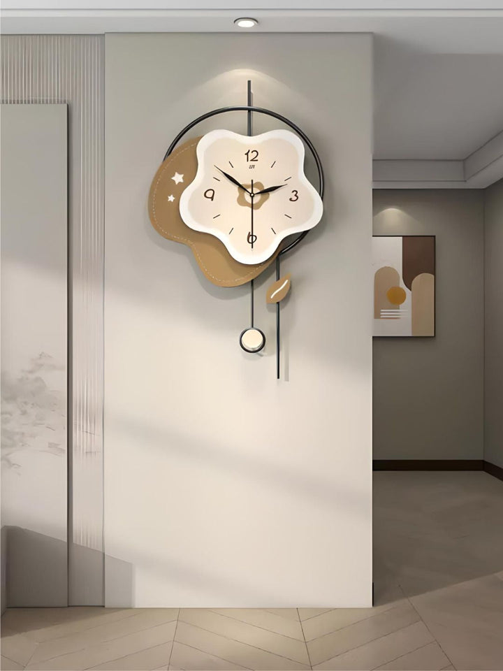 Abstract shaped wall clock
