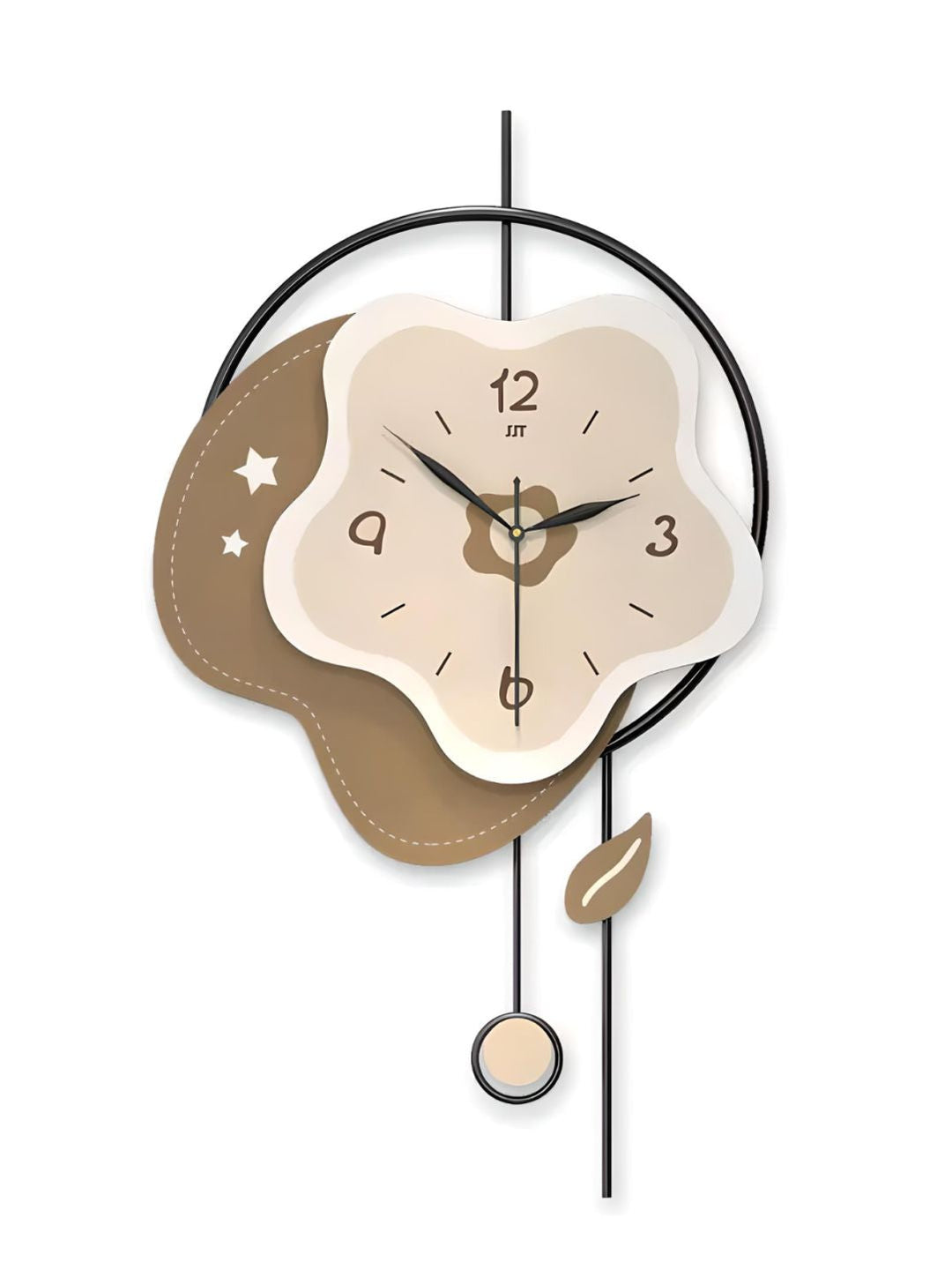 Abstract shaped wall clock