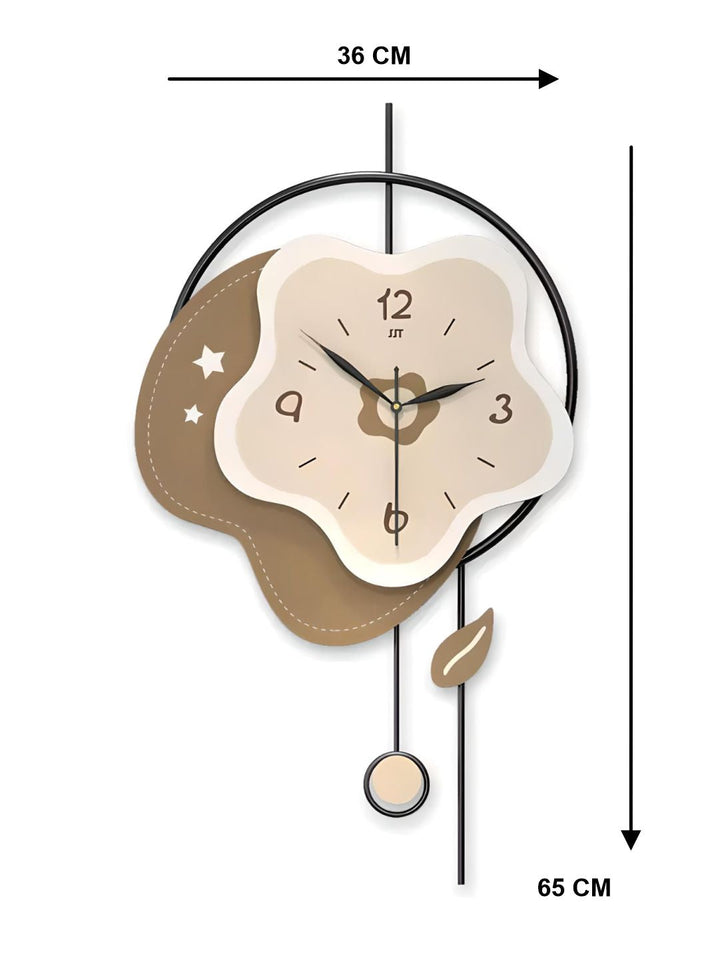Abstract shaped wall clock