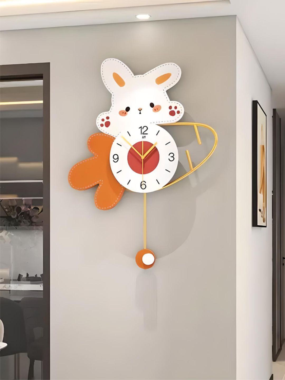Abstract shaped wall clock