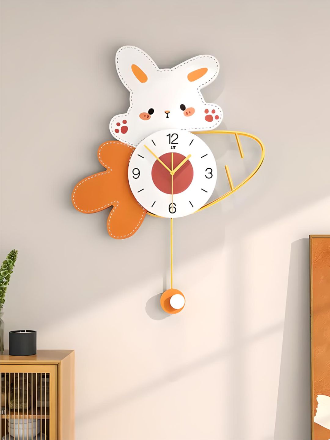 Abstract shaped wall clock