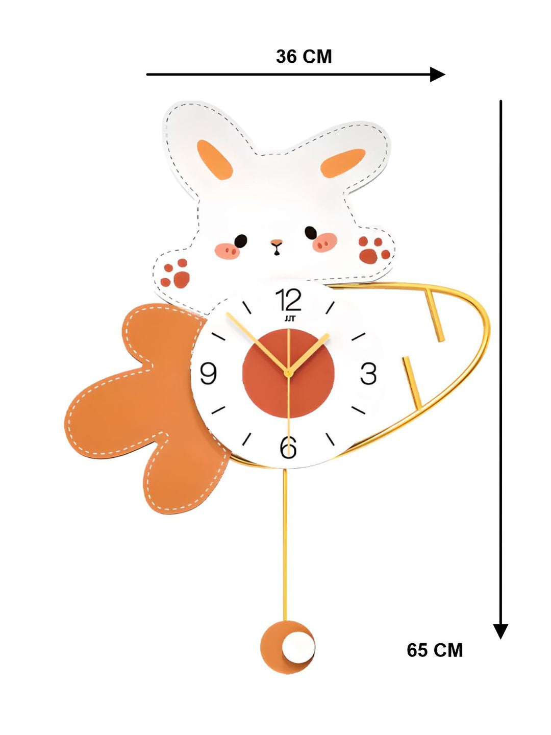 Abstract shaped wall clock