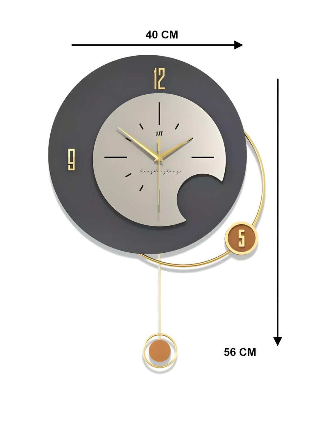 Abstract shaped wall clock