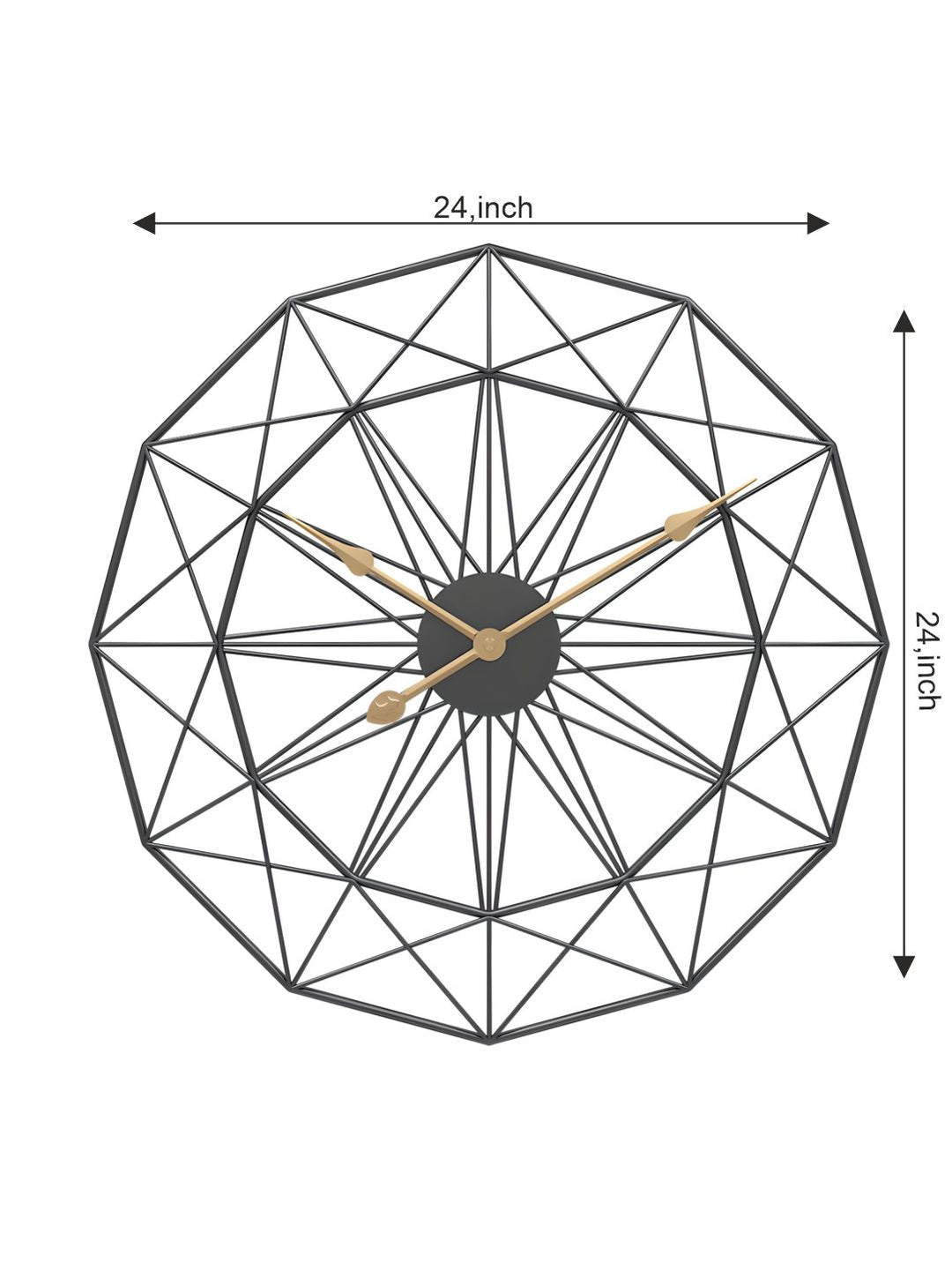 Abstract shaped wall clock