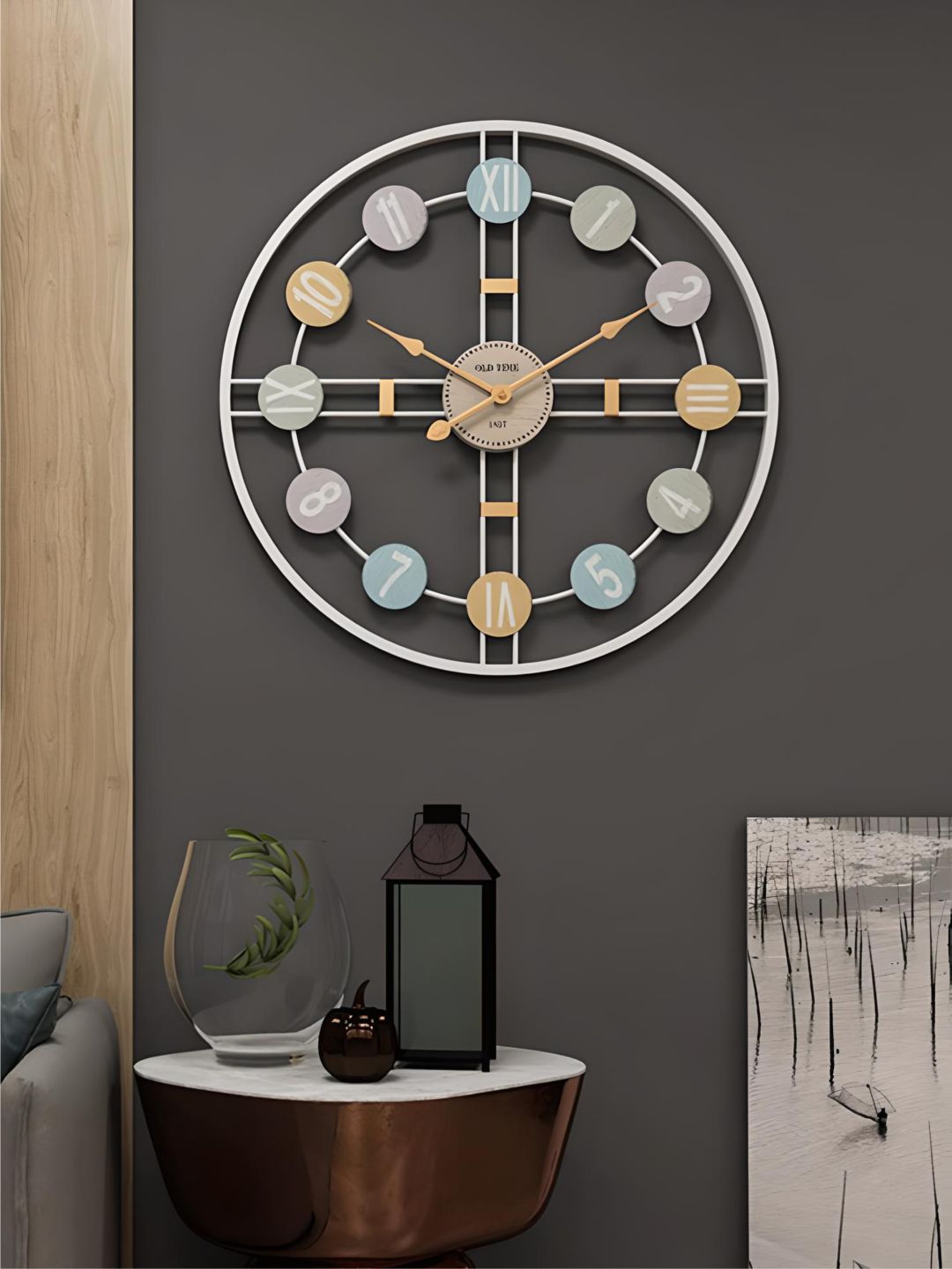 Abstract shaped wall clock