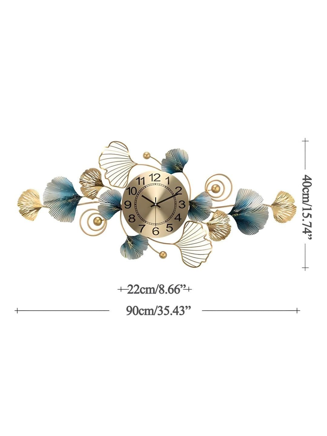 Abstract shaped wall clock