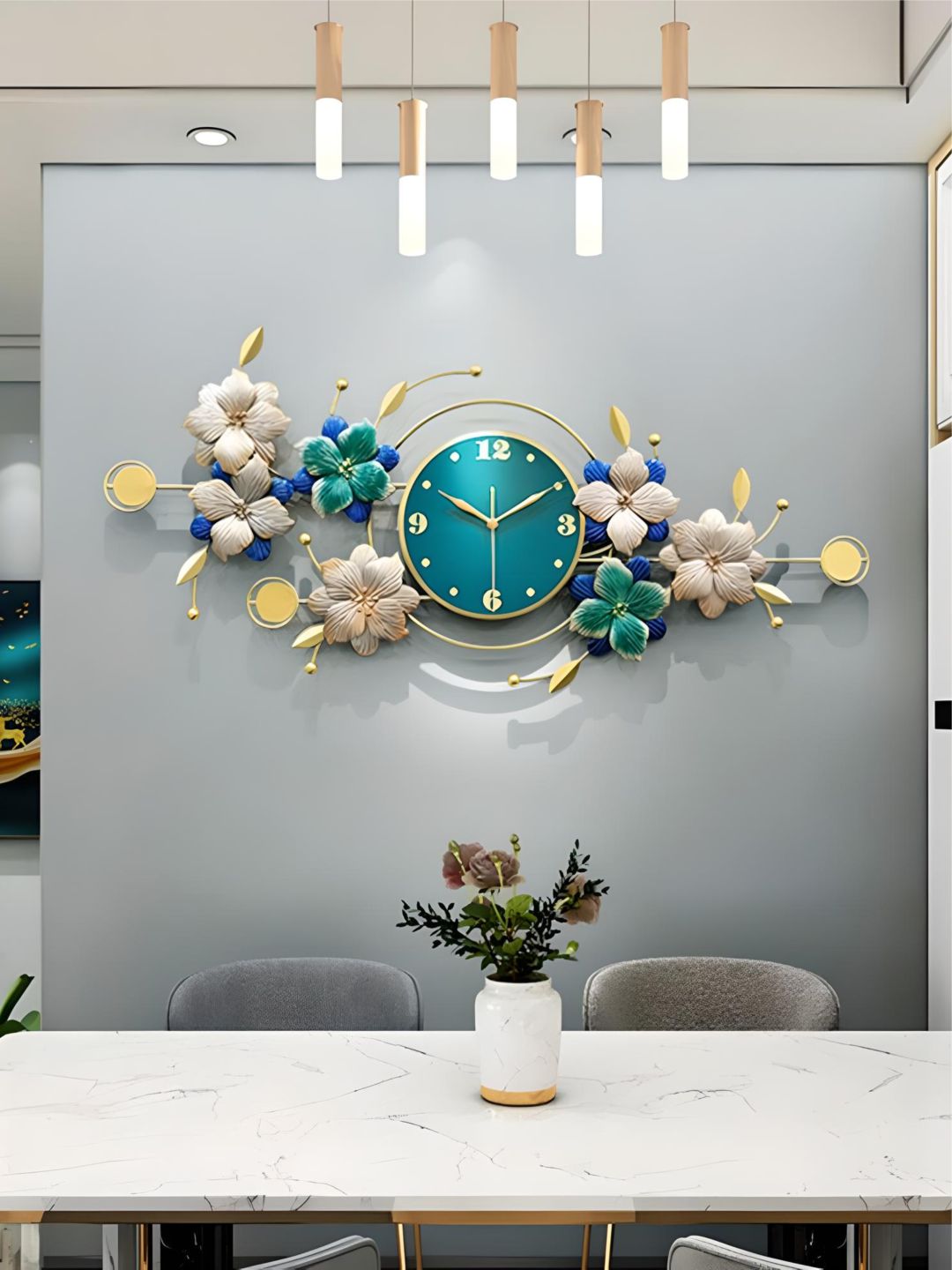 Abstract shaped wall clock