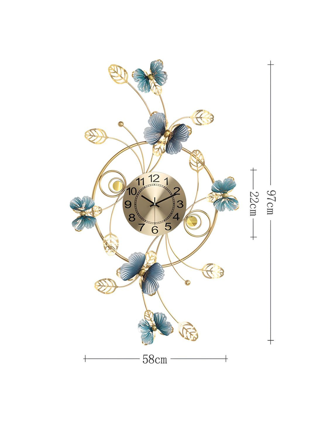 Abstract shaped wall clock