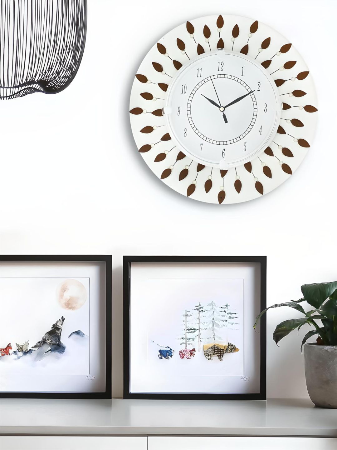 Abstract shaped wall clock