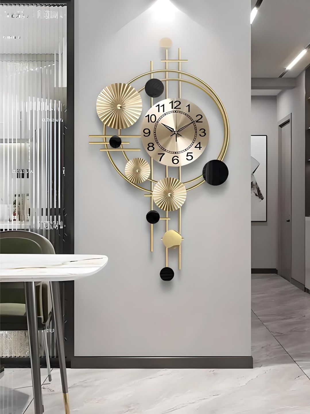 Abstract shaped wall clock