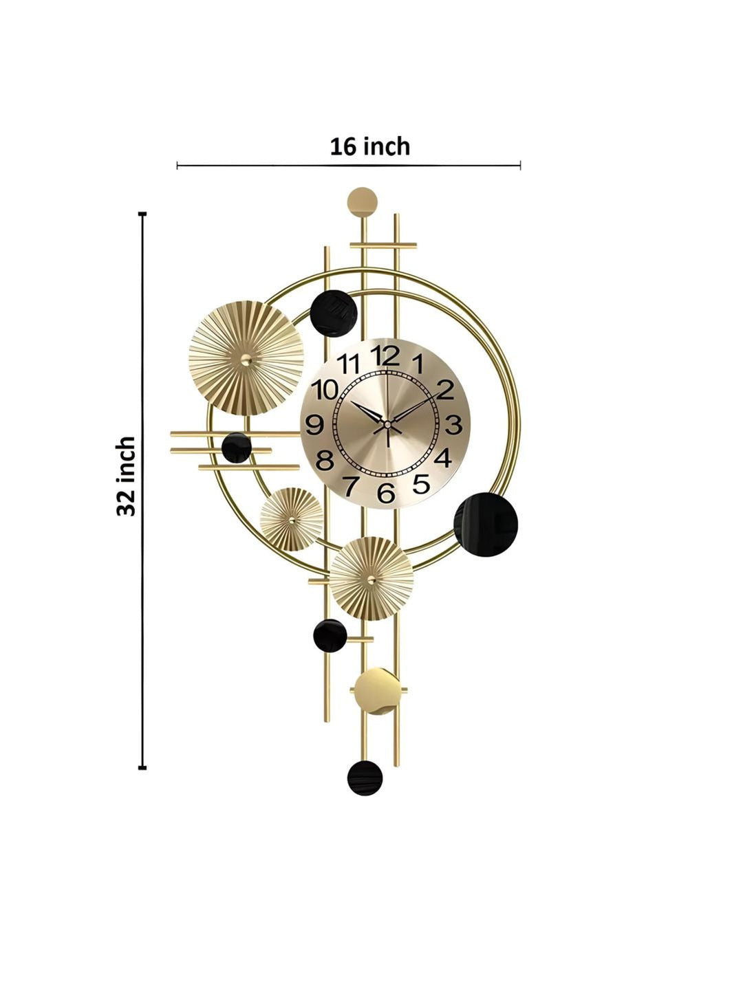 Abstract shaped wall clock
