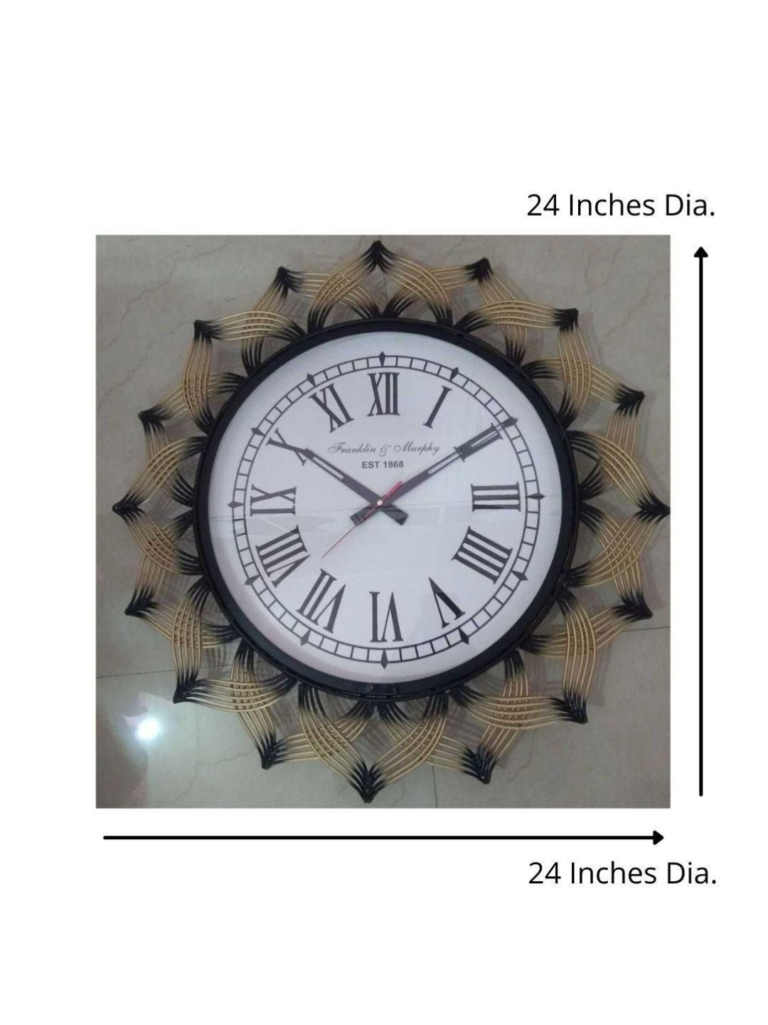 Abstract shaped wall clock
