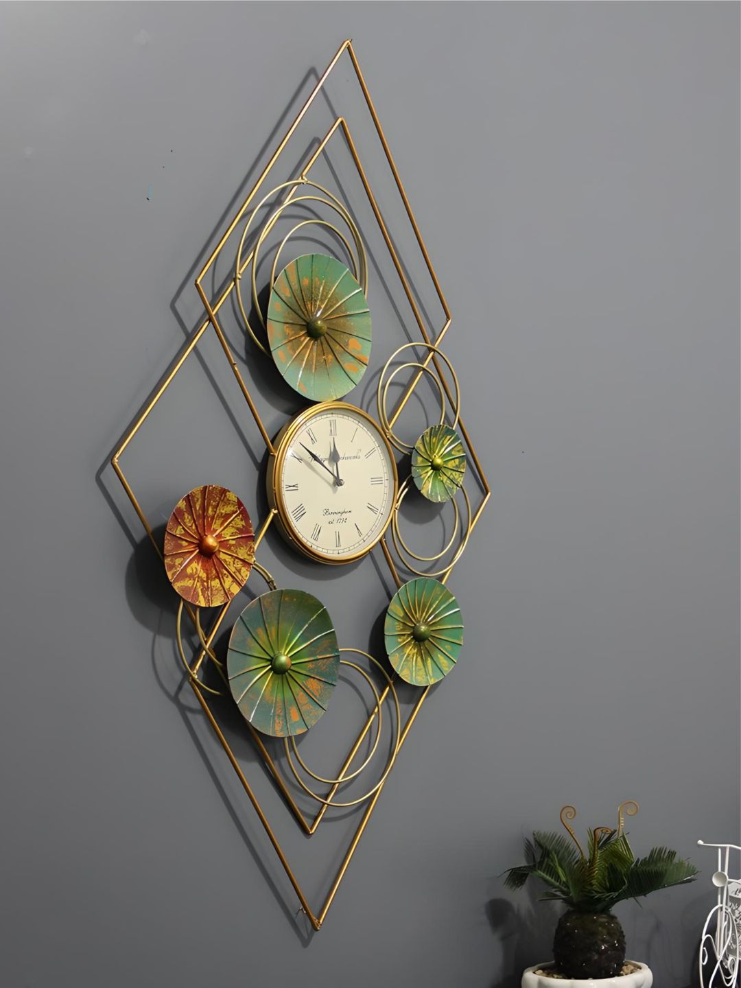 Abstract shaped wall clock