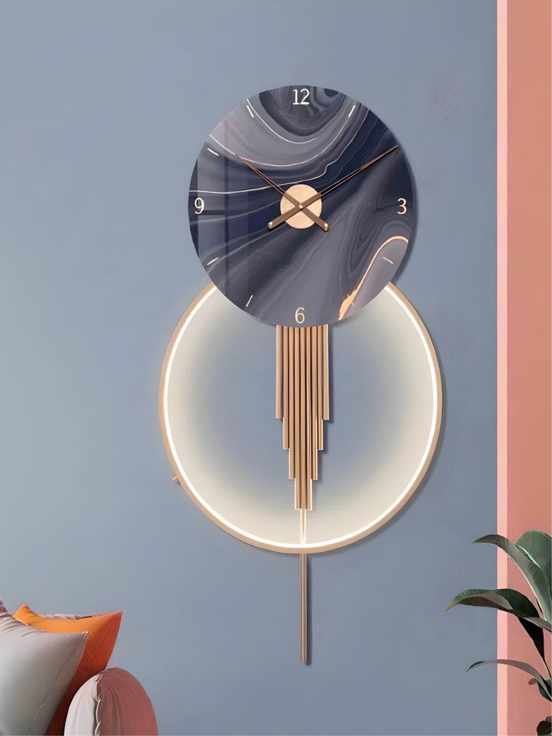 Abstract shaped wall clock