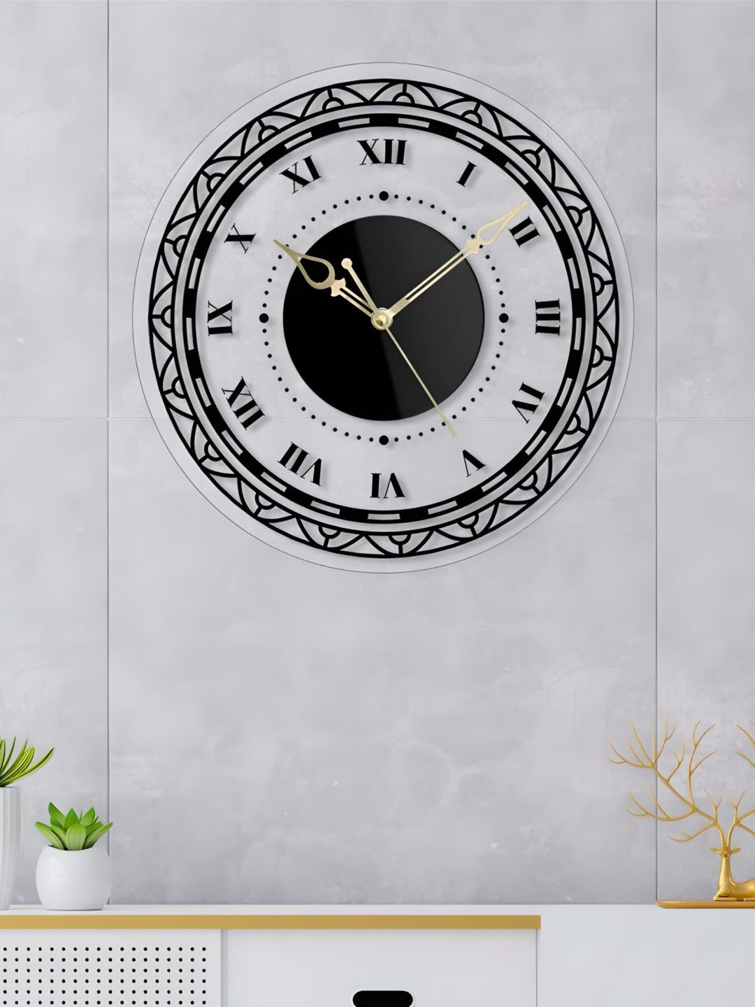 Abstract shaped wall clock
