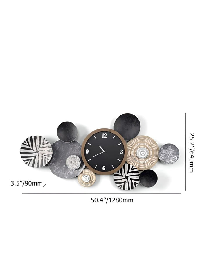 Abstract shaped wall clock