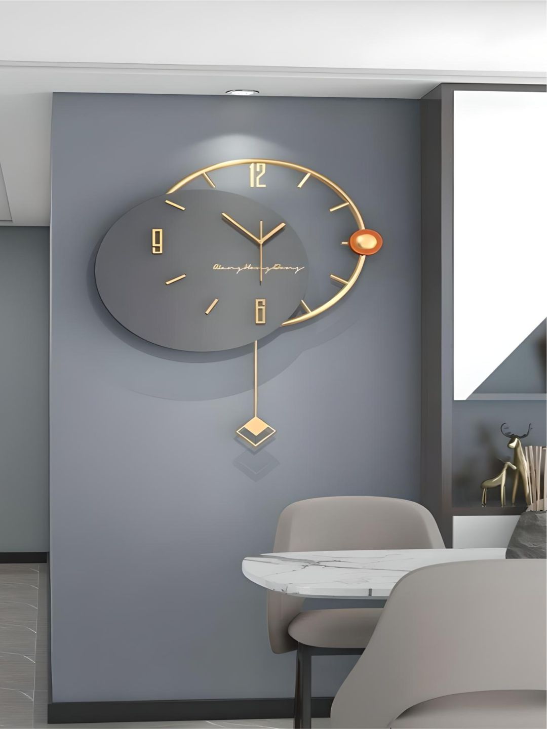 Abstract shaped wall clock