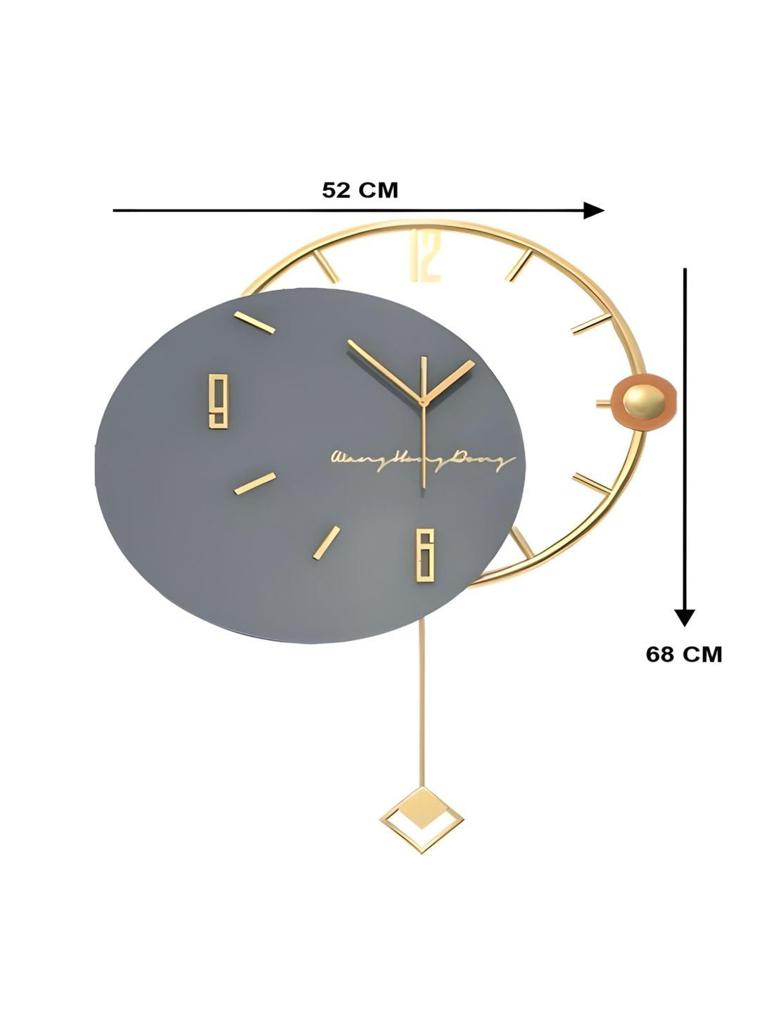 Abstract shaped wall clock