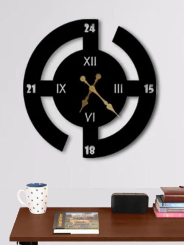 Abstract shaped wall clock