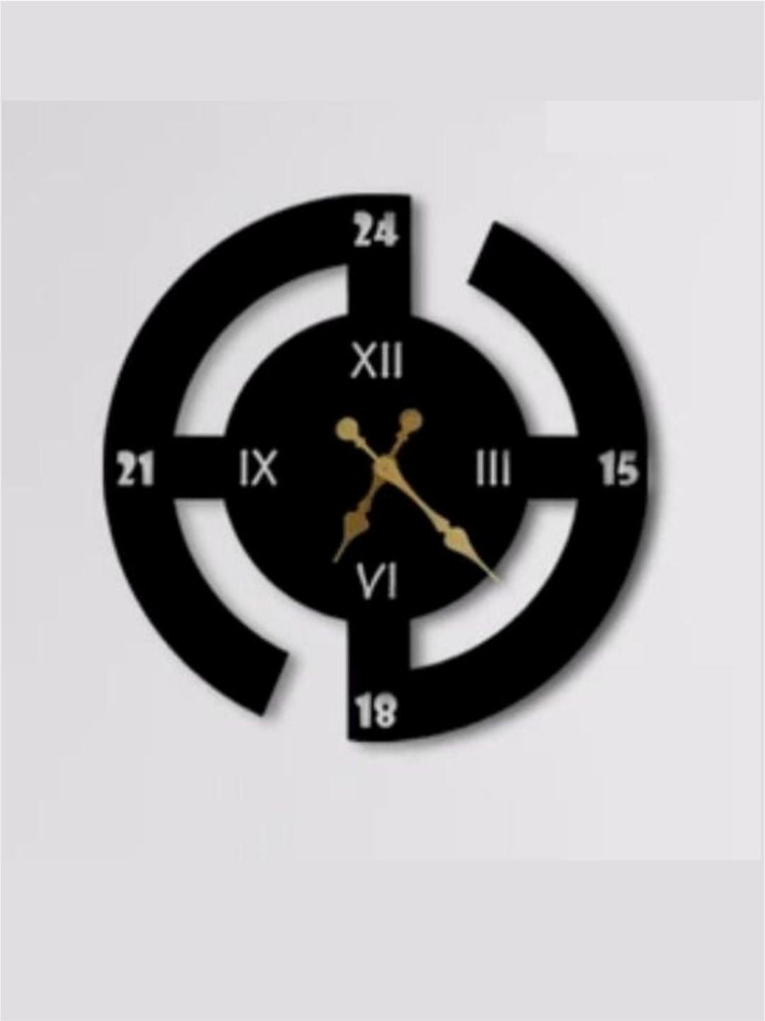 Abstract shaped wall clock