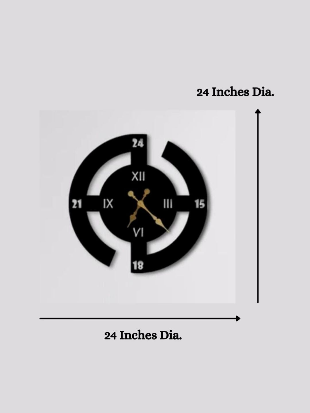 Abstract shaped wall clock