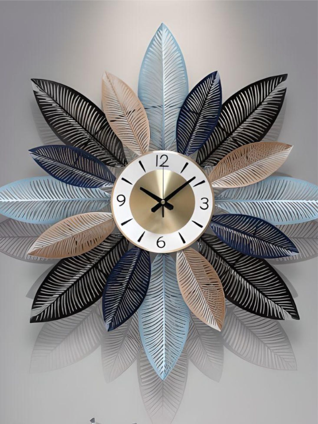 Abstract shaped wall clock